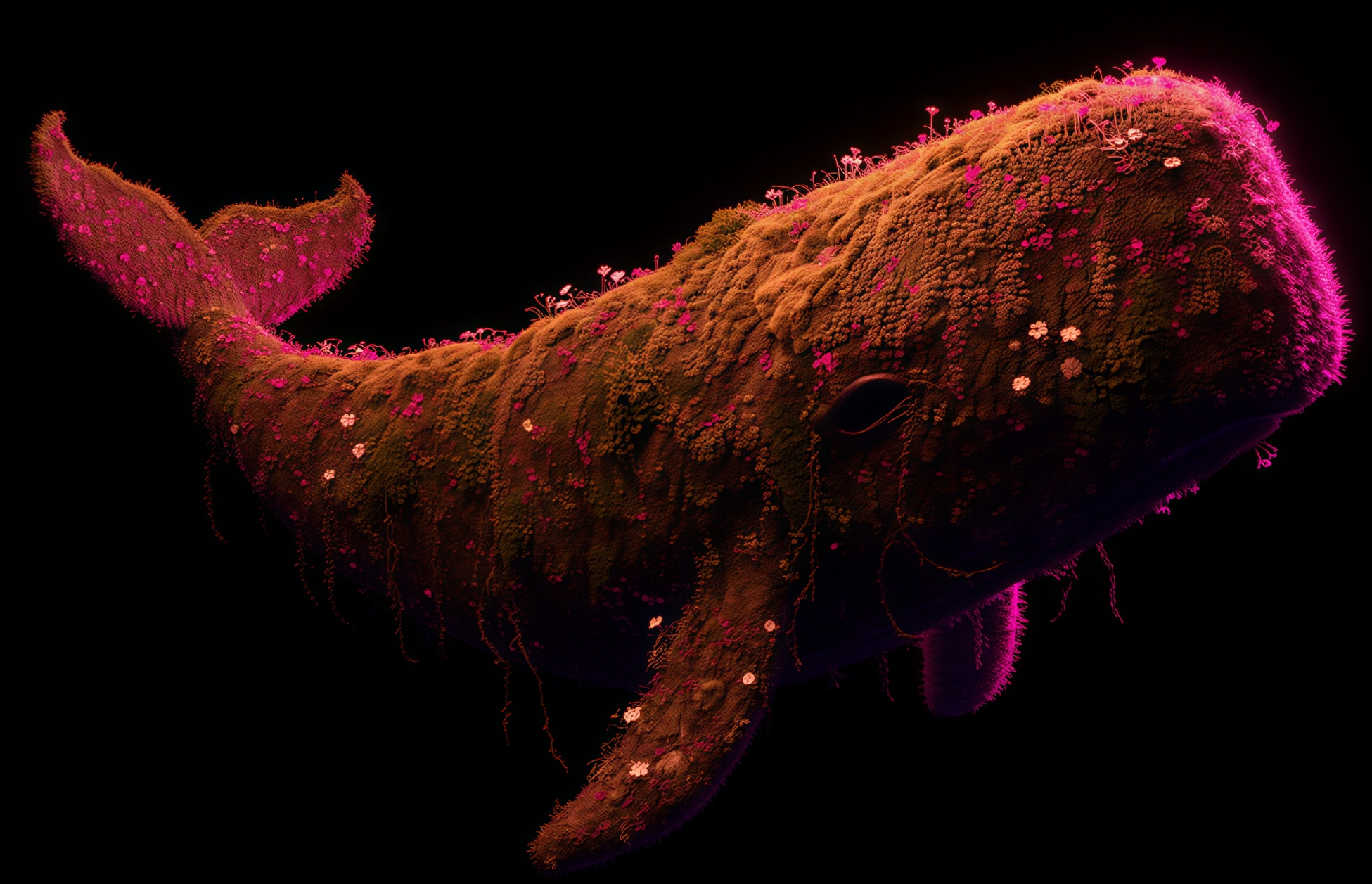 Organic whale visualization Organic whale